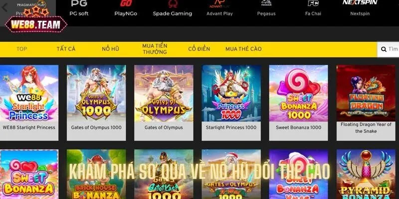 Khám phá tổng quan bộ môn nổ hũ mới lạ của We88
