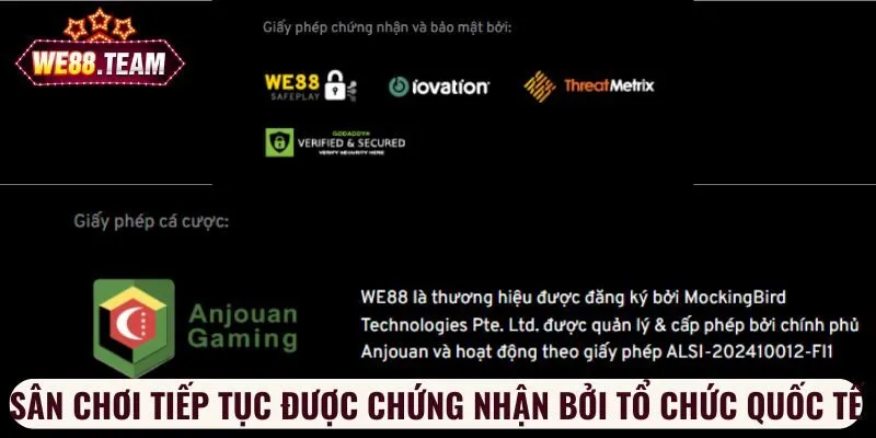 Sân chơi tiếp tục được chứng nhận bởi tổ chức quốc tế Sân chơi tiếp tục được chứng nhận bởi tổ chức quốc tế
